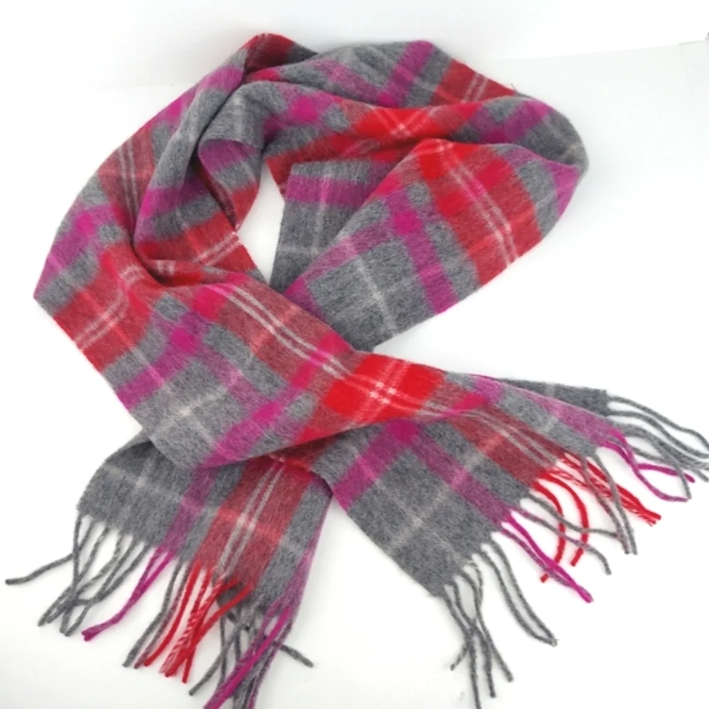 Lambswool Ballantrae Scotland Plaid Soft Scarf